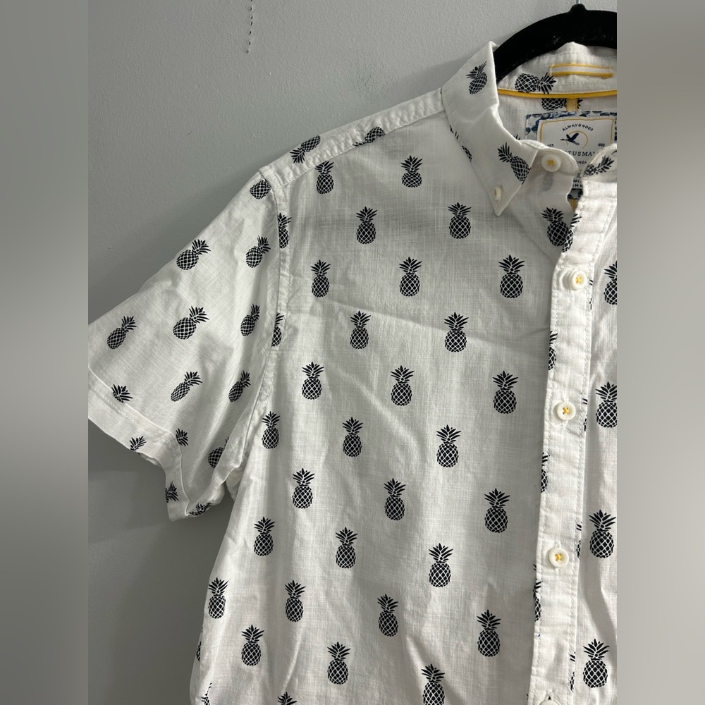 Ricky Singh Cactus Man Pineapple Short Sleeve Button Up Shirt slim fit